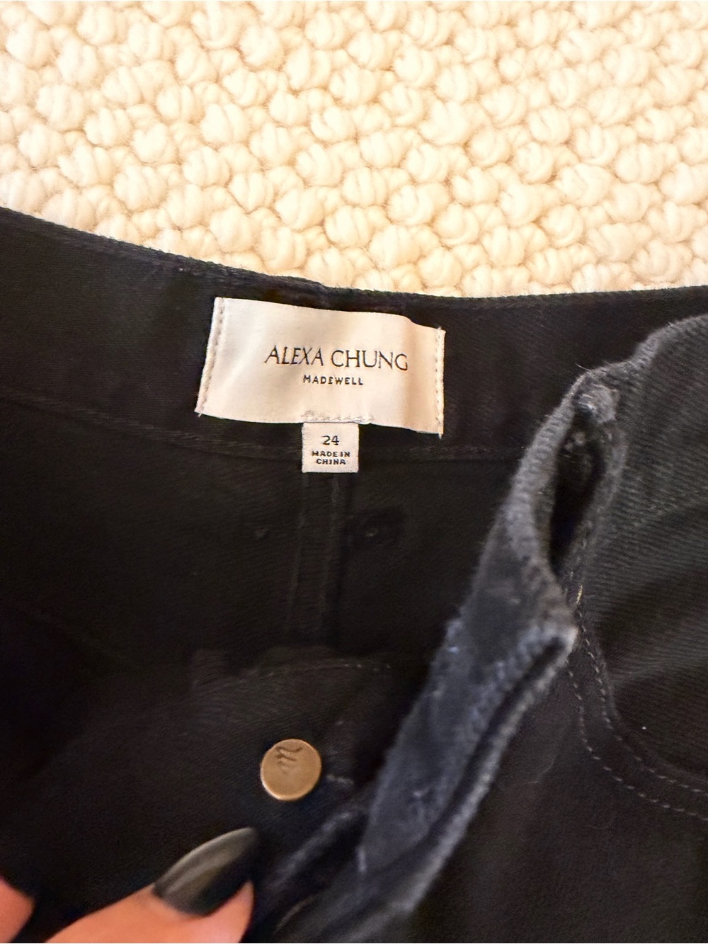 ALEXA CHUNG MADEWELL High rise, relaxed straight classic jean sz 24 - Picture 4 of 6